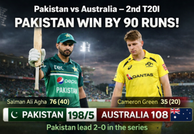 Pakistan vs Australia 2nd T20I: Pakistan Dominate with 90-Run Victory to Seal Series