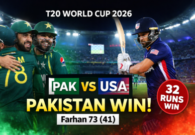 Pakistan Beat USA by 32 Runs in T20 World Cup 2026 Thriller