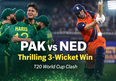 Pakistan Hold Nerve to Defeat Netherlands in Nail-Biting T20 World Cup Opener